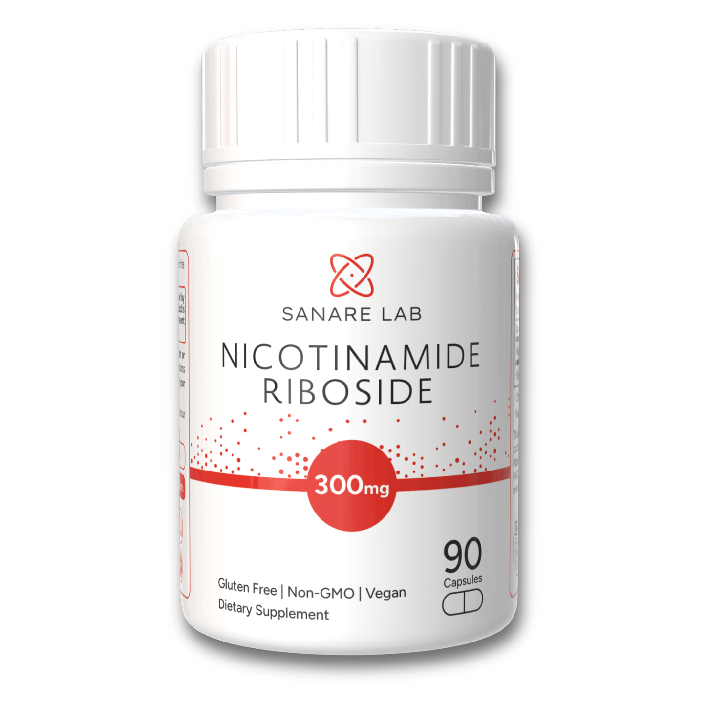 NAD+ with Nicotinamide Riboside (NR) 300 mg | Cellular Energy & Metabolism Support | 30/60/90 Capsules