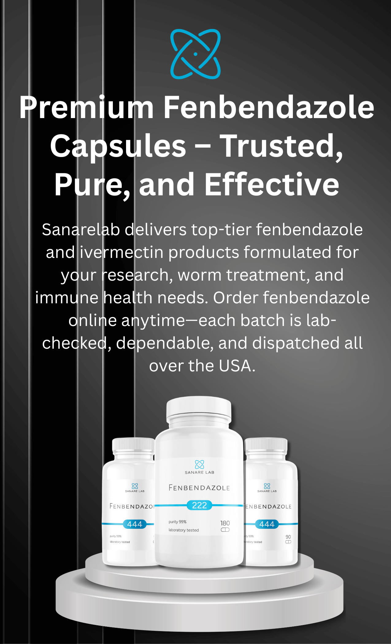 Sanare lab fenbendazole Capsules Mobile Banner
