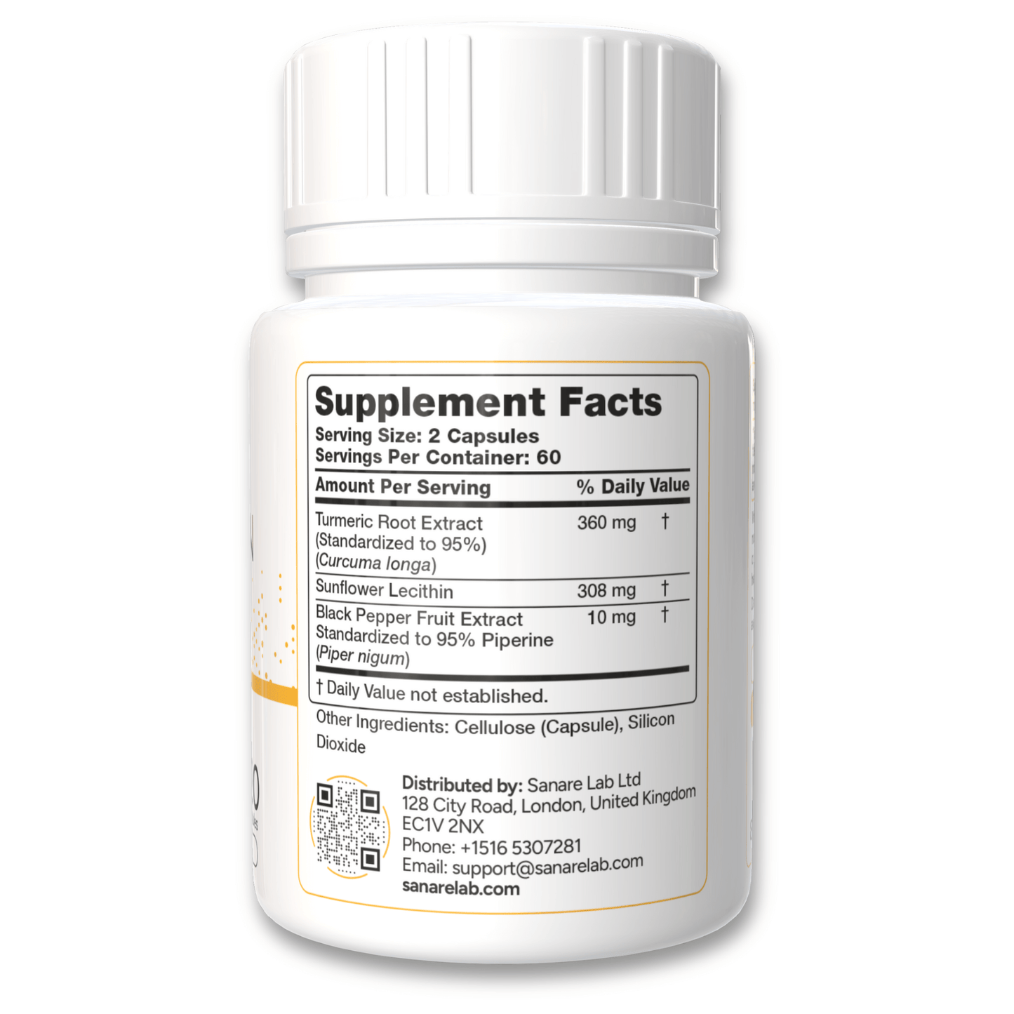 Curcumin Turmeric 360 mg per serving (eq to 12 000 mg Turmeric), 120 capsules w/ Black Pepper & Phytosome Extract