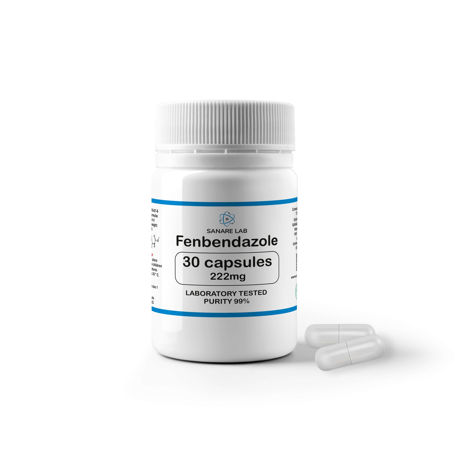 Fenbendazole 222 mg, 30 units, Purity >99%, laboratory tested - SanareLab