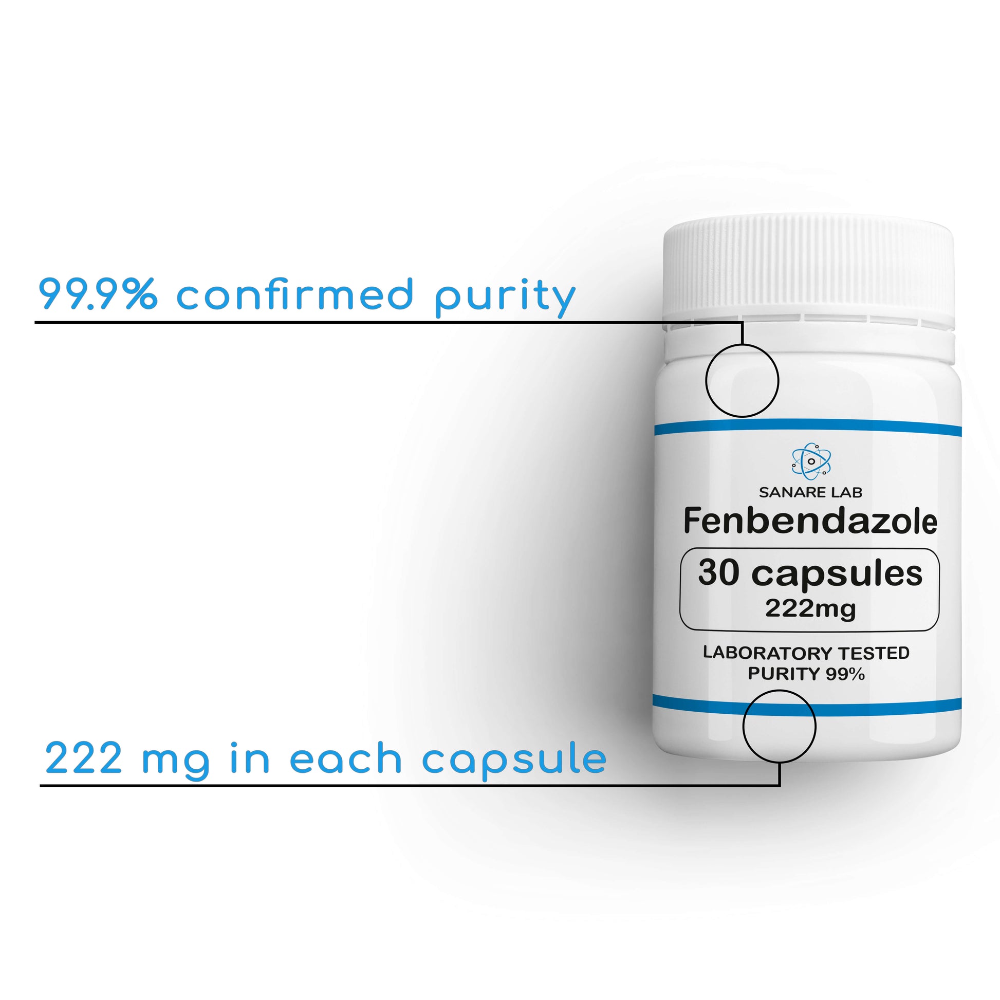 Fenbendazole 222mg 30 capsules