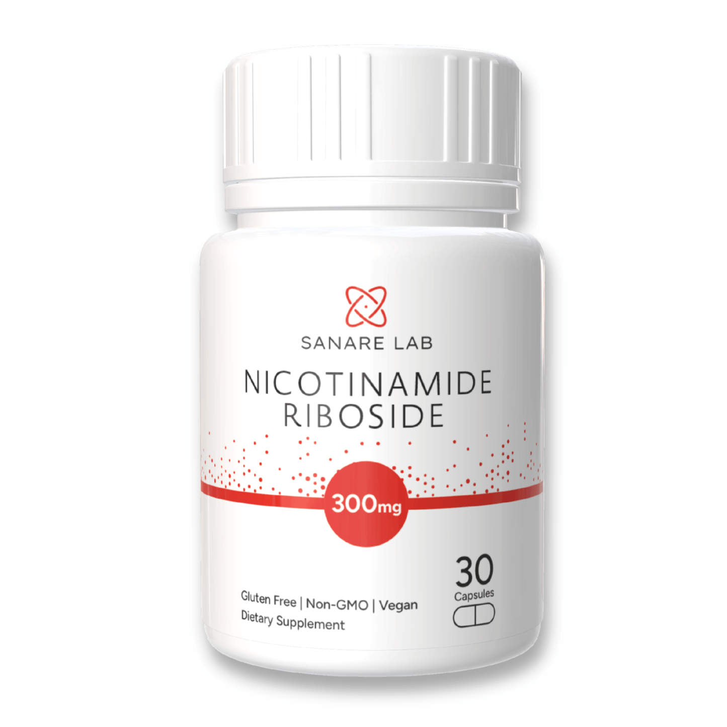 NAD+ with Nicotinamide Riboside (NR) 300 mg | Cellular Energy & Metabolism Support | 30/60/90 Capsules
