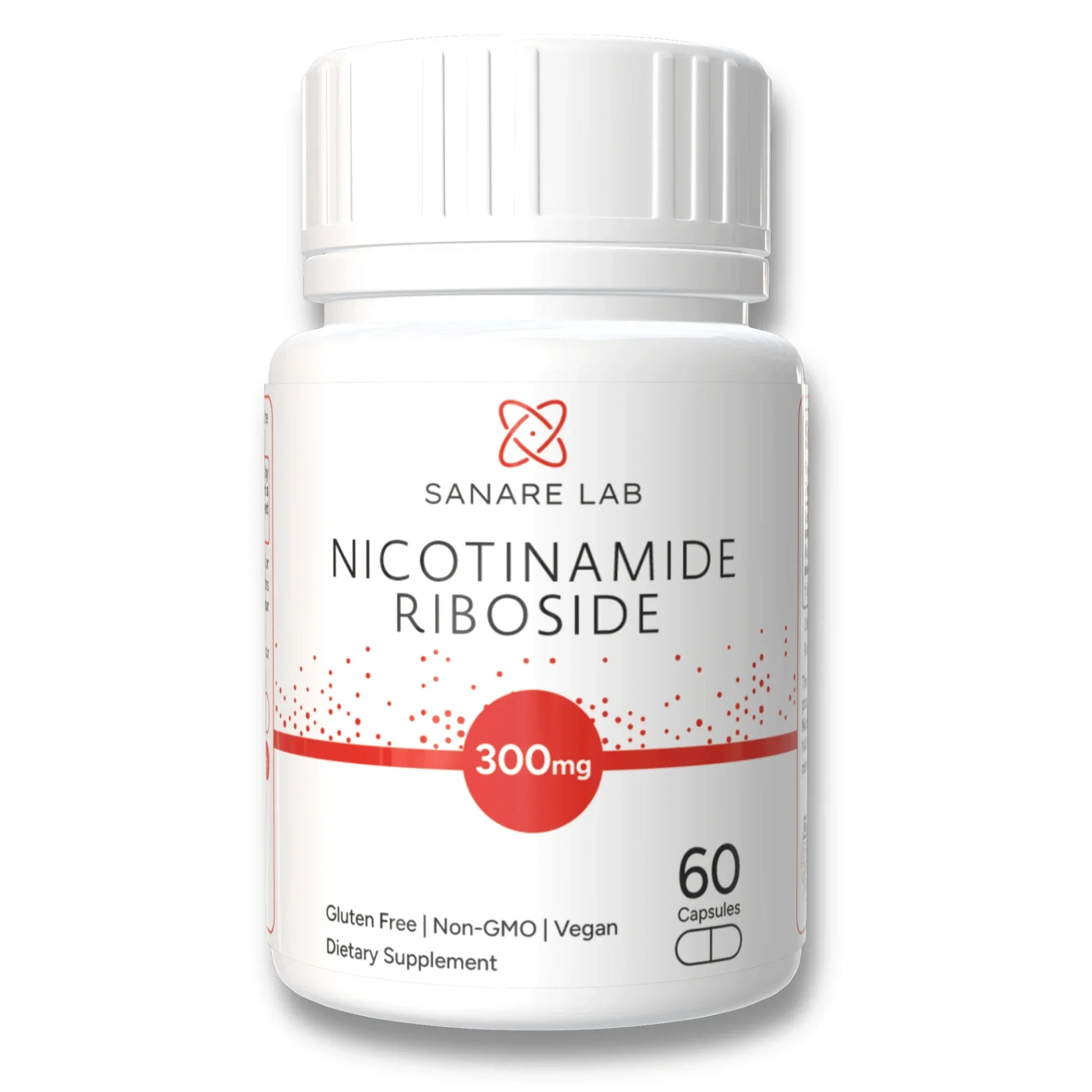 NAD+ supplement NR 300mg bottle
