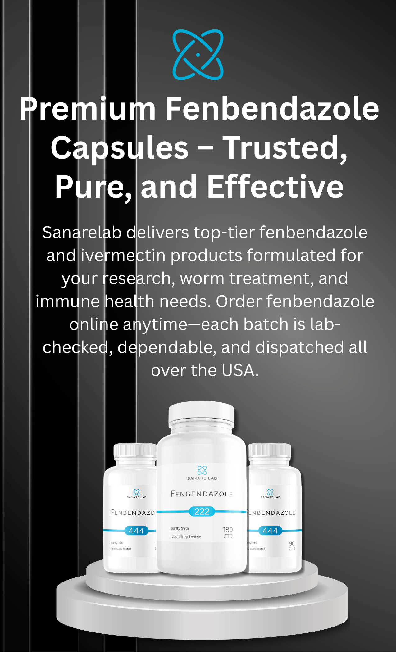 Sanare lab fenbendazole Capsules Mobile Banner