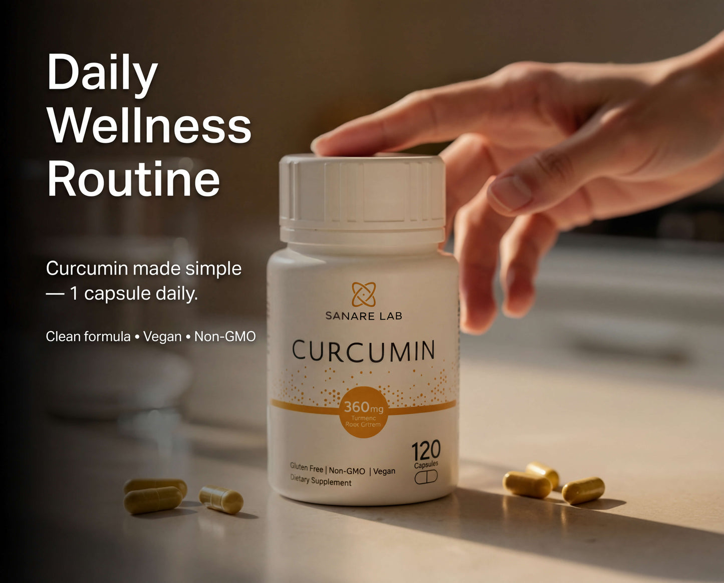 Curcumin Turmeric 360 mg per serving (eq to 12 000 mg Turmeric), 120 capsules w/ Black Pepper & Phytosome Extract