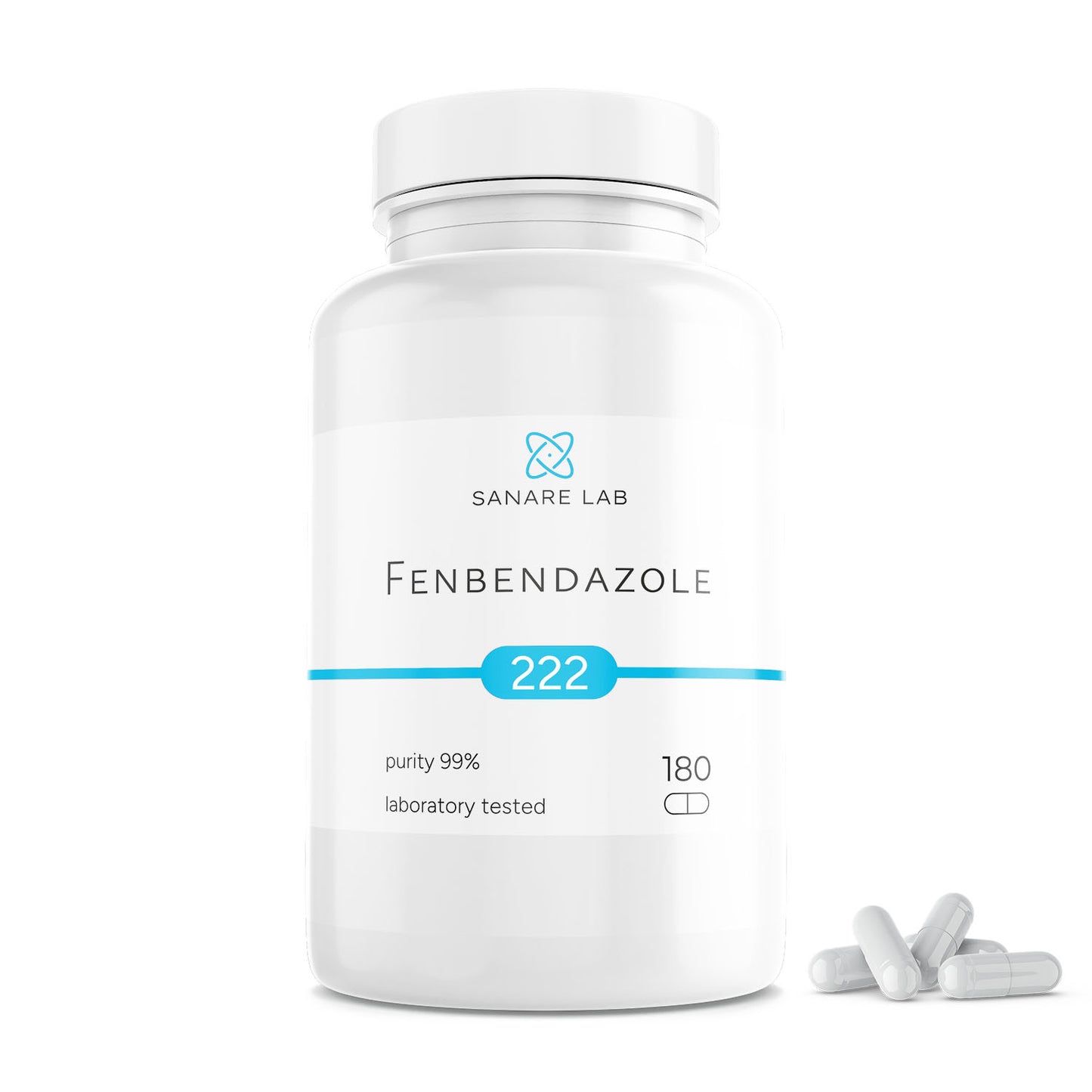 Fenbendazole 222 mg, 180 units, Purity >99%, laboratory tested - SanareLab